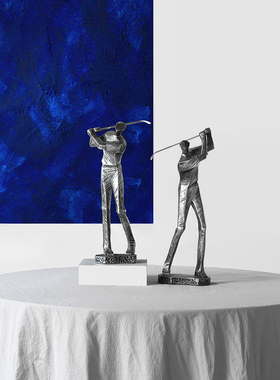 北欧现代极简创意高尔夫装饰品家居客厅酒柜办公室工艺品装饰陈设