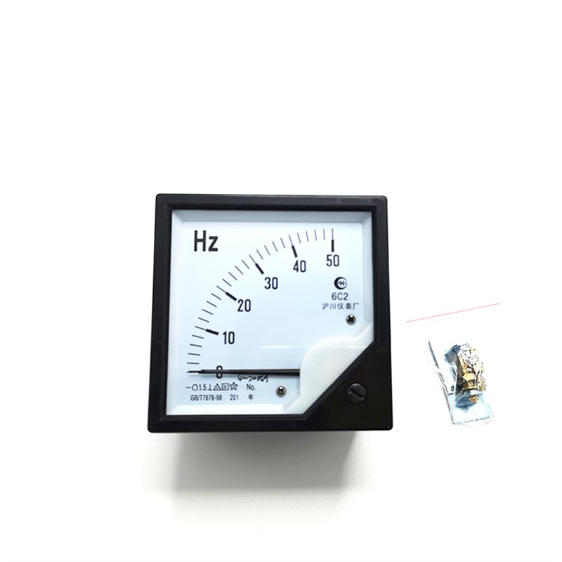 6C2指针式变频器直流频率表赫兹表0-50Hz输入0-10V 4-20mA 0-20mA