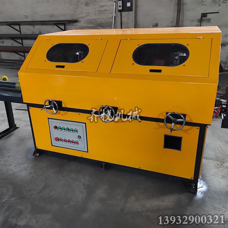 不锈钢圆管抛光机三组环保外圆抛光机铁铜铝管棒除锈打磨拉丝机