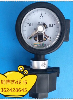 60MM耐酸碱PP隔膜电接点压力表 0~0.4MPA电接点压力表 防腐耐酸