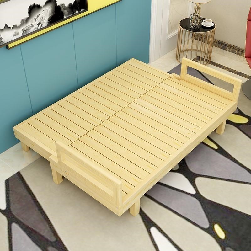 可折叠沙发床实木小户型飘窗榻榻米懒人躺椅靠背两用沙发床