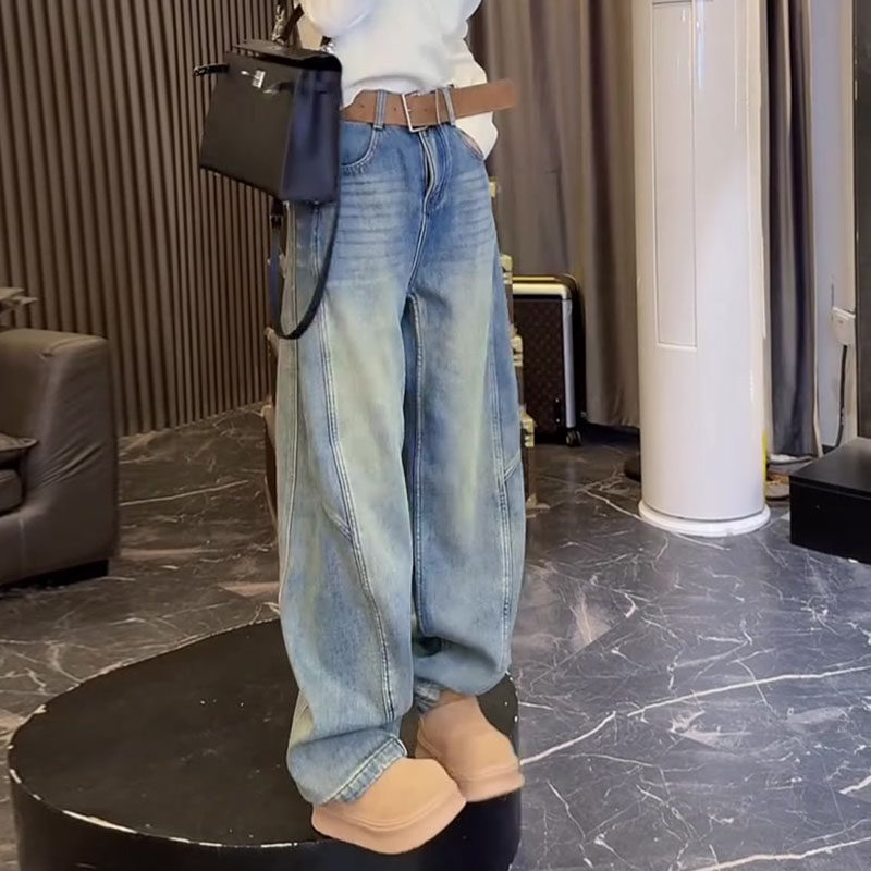 今年流行爆款2025冬新款梨形身材高腰直筒洗水弯刀加绒阔腿牛仔裤,女装/女士精品,牛仔裤,淘宝优惠券,粉丝福利购,淘宝优惠卷