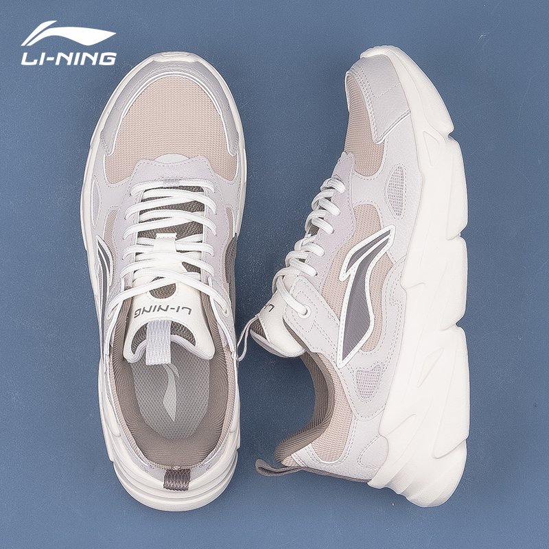 李宁男鞋休闲鞋新款流萤网面
