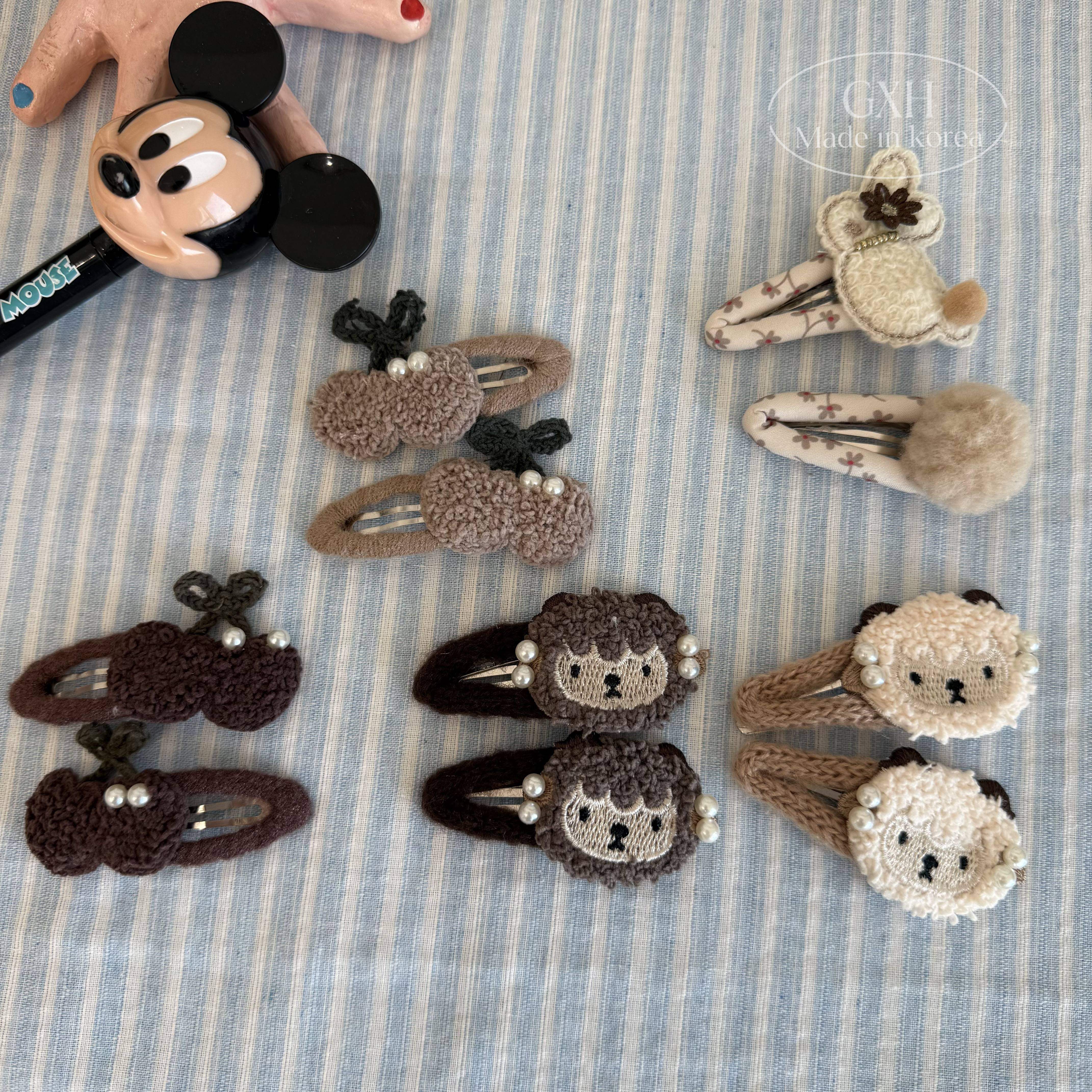 秋冬毛绒小动物BB夹小兔小羊针织镂空夹女童对夹珍珠樱桃碎发边夹,童装/婴儿装/亲子装,发饰,淘宝优惠券,粉丝福利购,淘宝优惠卷