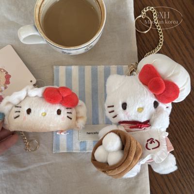 厨师早点生煎包HelloKitty挂件