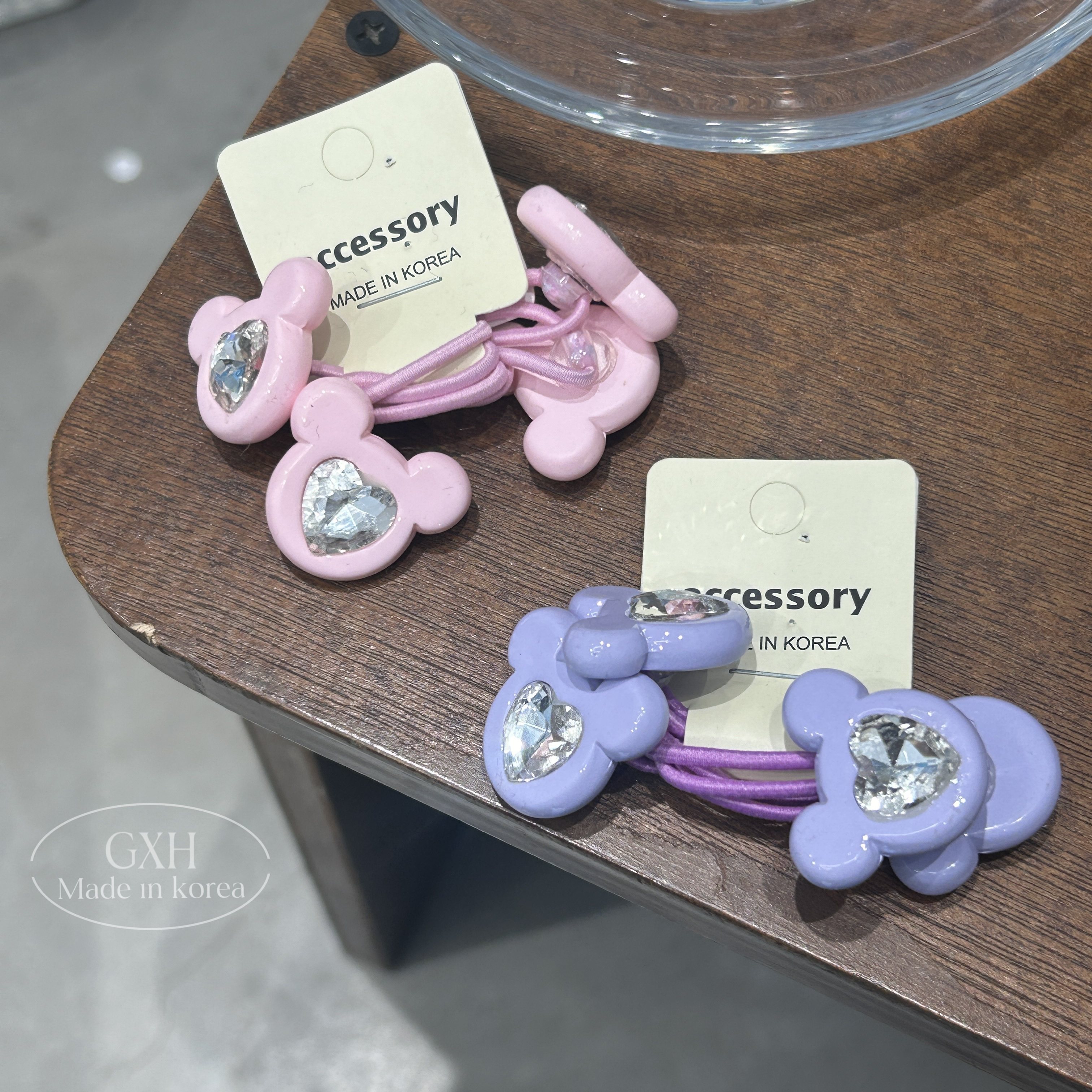 韩国进口爱心钻绕绕绳卡通头糖果色发绳可爱春款双头头绳高马尾绳