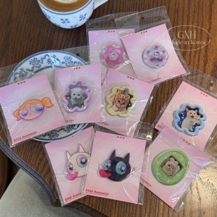 韩国进口kitsch胸针系列飞天小女警Kitty百货萌宠合集吧唧徽章女