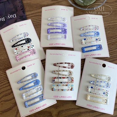 小清新几何女简约百搭掰掰夹