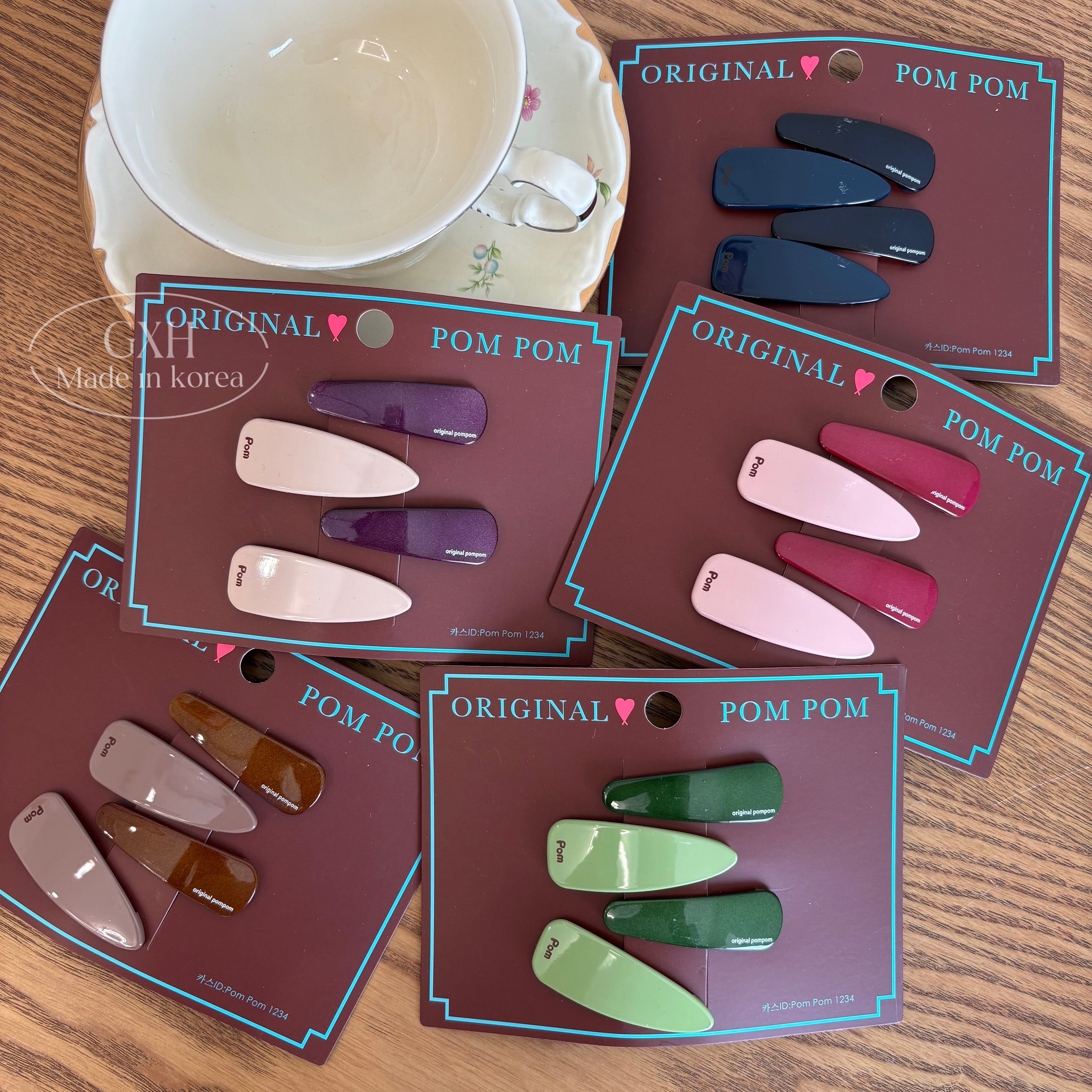 包邮韩国进口original pom pom水滴形亮面组合BB夹高级感女童发饰,饰品/流行首饰/时尚饰品新,发饰,淘宝优惠券,粉丝福利购,淘宝优惠卷