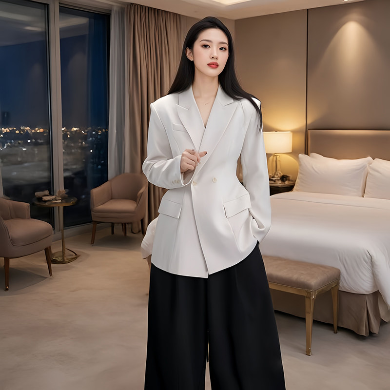时尚气质修身西装西装外套2026新款外套韩系简约通勤风女款春季图片