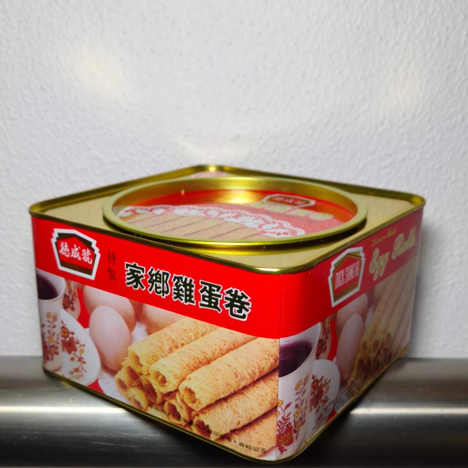 顺丰香港德成号特制家乡鸡蛋卷 罐内附加缓震填充物敬请慎拍