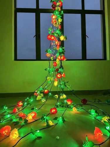 绿色蔷薇灯藤蔓灯彩色