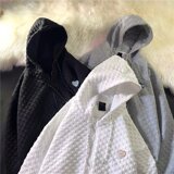 华夫格ins卫衣男女秋韩版情侣宽松上衣拉链开衫外套WY07-P35，男装卫衣，星座308B-1