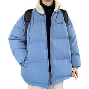棉服男潮牌冬季加厚韩版羊羔毛立领外套帅气ins港风棉袄MY034-P80图片