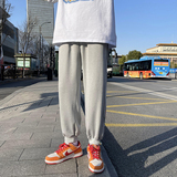 秋季卫裤男韩版潮流宽松束脚休闲九分裤ins港风潮牌裤子X0911-P30，男装休闲裤，星座308B-1