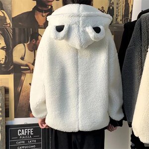 羊羔绒卫衣男春秋长袖潮ins情侣外套衣服连帽MY014-P70图片