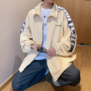 宽松外套男港风潮流ins衣服秋季潮牌夹克休闲上衣JK04110-P55图片