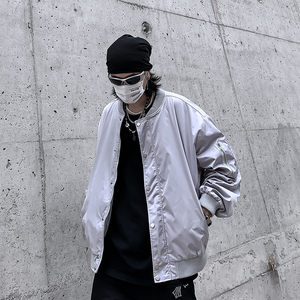 欧美简约炸街飞行夹克男潮牌街头痞帅宽松秋外套棒球服JK008-P58图片