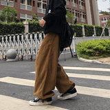 秋冬日系复古休闲灯芯绒裤子男宽松潮牌裤哈伦灯笼K0377-P38，男装休闲裤，星座308B-1