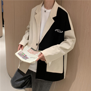 西装外套男高级设计感小众2023新款拼色西服上衣XZ06522-P55图片