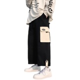 痞帅机能工装裤男直筒宽松裤高街ins潮牌春季阔腿裤K018-P40，男装休闲裤，星座308B-1