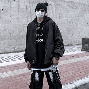 欧美简约炸街飞行夹克男潮牌街头痞帅宽松秋外套棒球服JK008-P58图片