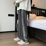 破洞牛仔裤男韩版潮流秋季宽松百搭薄款九分裤N0818-P40，男装牛仔裤，星座308B-1