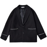炸街小西装外套男高宽松休闲潮ins春秋港风痞帅西服XZ01380-P58，男装西服，星座308B-1