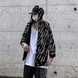 高街潮牌扎染开衫卫衣男嘻哈oversize情侣连帽外套ins潮JK006-P45，男装夹克，星座308B-1