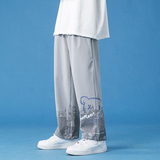 港风休闲裤男潮牌印花束脚裤K02114-P45，男装休闲裤，星座308B-1