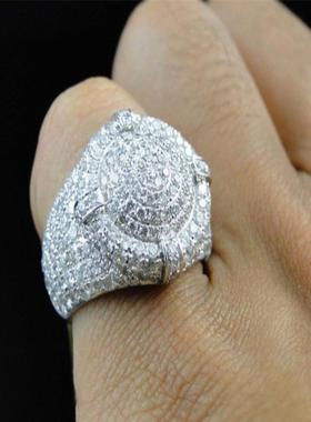 臻荣wish热卖新款微镶满钻锆石