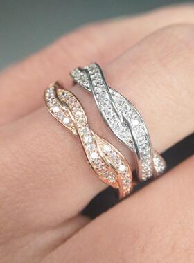 臻荣wish2018新款全圈圆形锆石