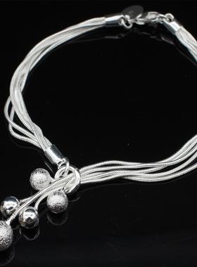 太极吊5珠手链国外饰品小O沙光珠