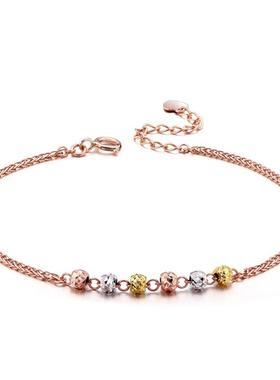 高档奢华彩金手链韩版时尚18k金