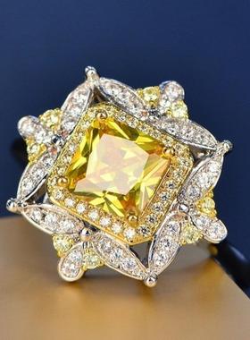 臻荣wish热卖新款黄钻公主方钻