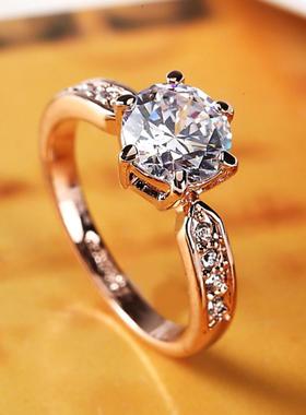 地摊货源韩版高档镶钻女士戒指