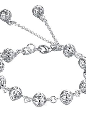 镂空玲珑球手链银饰品多款淘宝