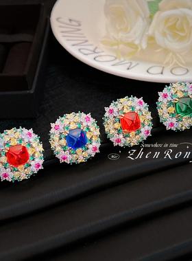 秘密花园奢华群镶仿天然祖母