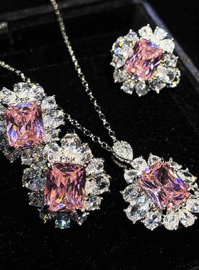 网红彩宝套装阿斯切黄钻托帕蓝