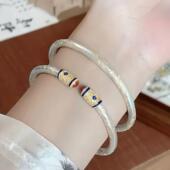 烟雨复古锦绣吉言唐草纹手镯复古宫廷新中式 描金实心直销