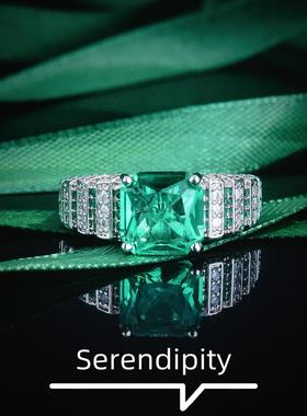 新款仿帕拉伊巴铁塔戒指湖绿色