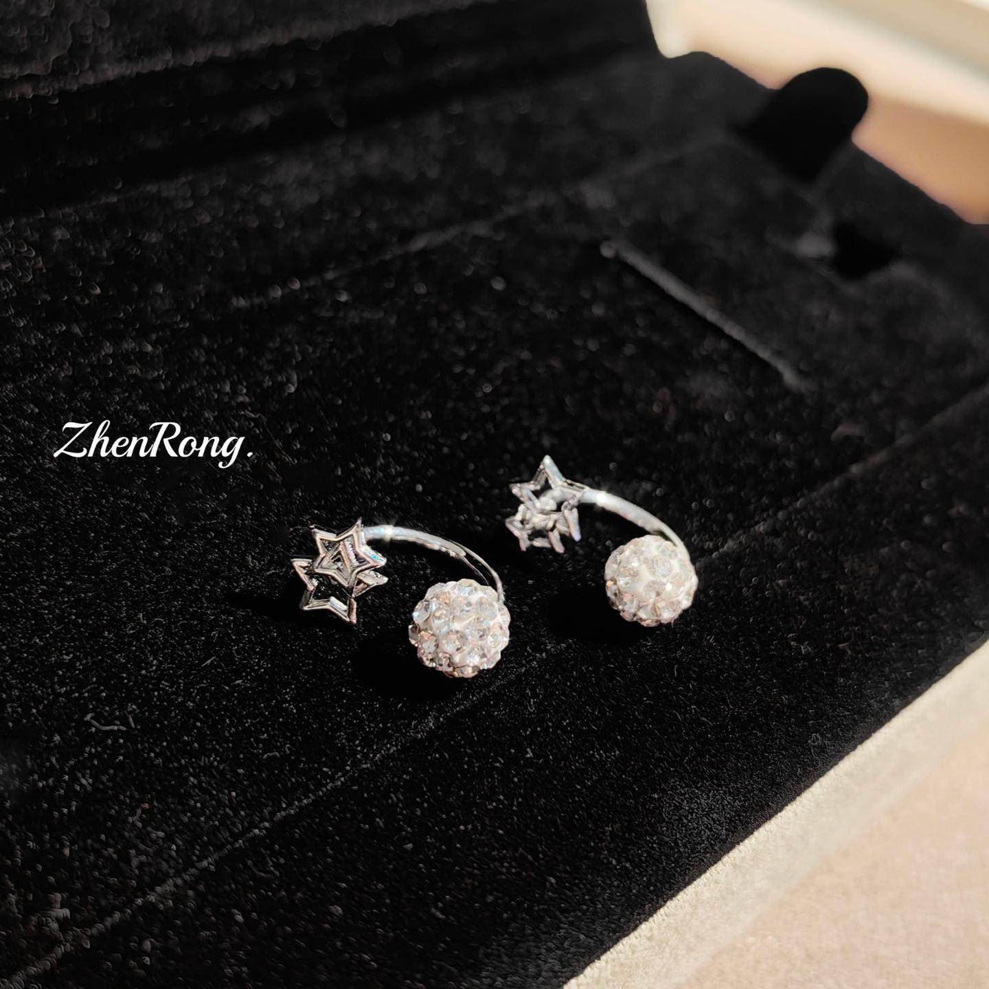 耳骨夹耳夹无耳洞女潮韩版耳骨环耳饰高级感五角星满钻陶泥球耳钉,饰品/流行首饰/时尚饰品新,耳夹,淘宝优惠券,粉丝福利购,淘宝优惠卷