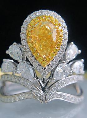 新款欧美奢华皇冠系列阿斯切黄钻