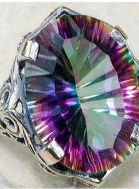 臻荣wish热卖饰品七彩圆形锆石