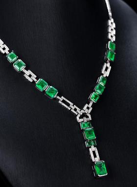 新款重工设计高端奢华仿真祖母绿