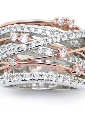 臻荣wish热卖新款闪钻微镶锆石