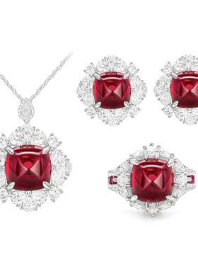 高级简约糖塔套装芬达色唐塔耳钉