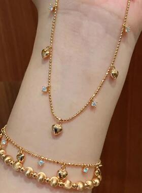 意大利中古拉丝轻奢抽拉手链