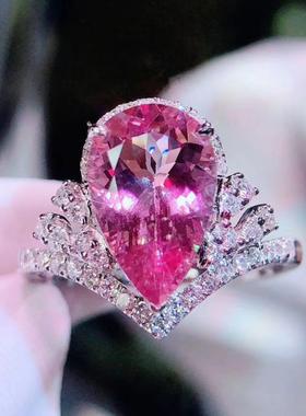 网红爆款奢华皇冠高碳钻水滴形