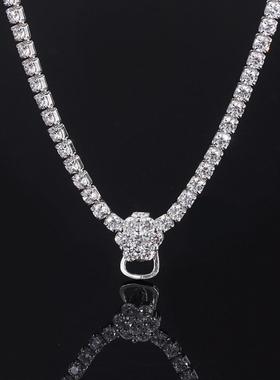 高定满钻仿真钻石项链万能链毛衣